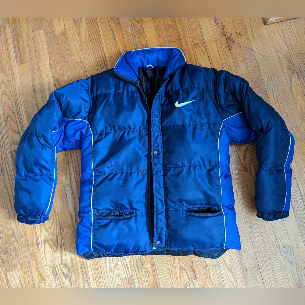 Vintage Nike Blue Puffer Jacket